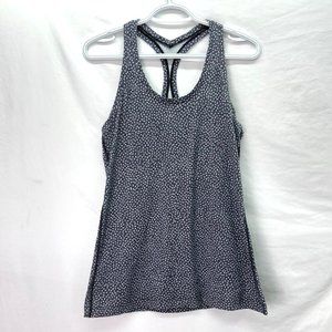 Lululemon Cool Racer Women's Top Polka Dot Grey - Size S